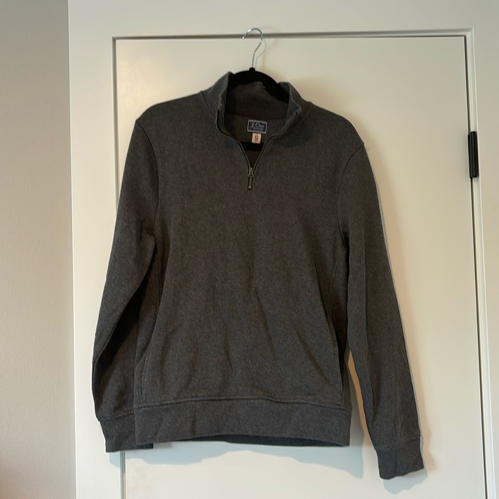 Men's Gray Quarter-Zip Pullover